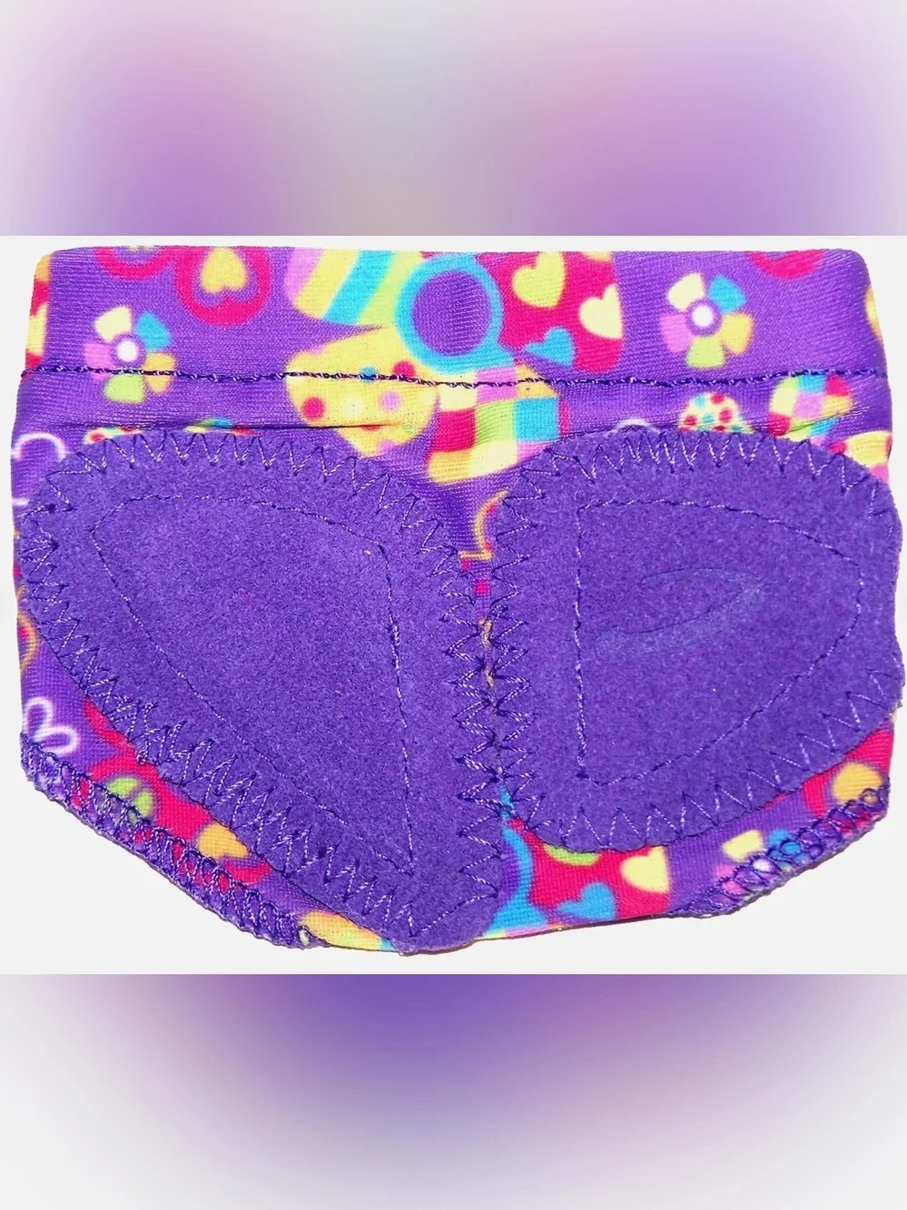 Capezio Jelz FootUndeez Shoe Foot Underwear Groovy Peace Heart - New - Women